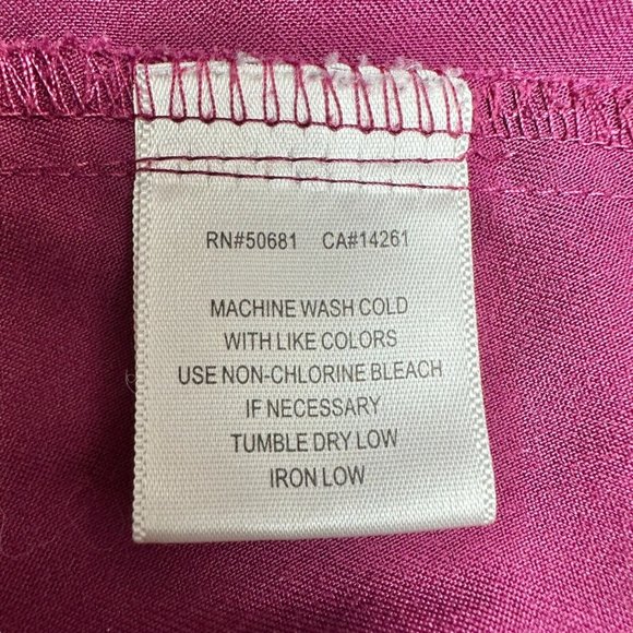 Grey's Anatomy by Barco Women's Scrub Tops XL Burgundy Style 41460 Medical - Picture 8 of 10